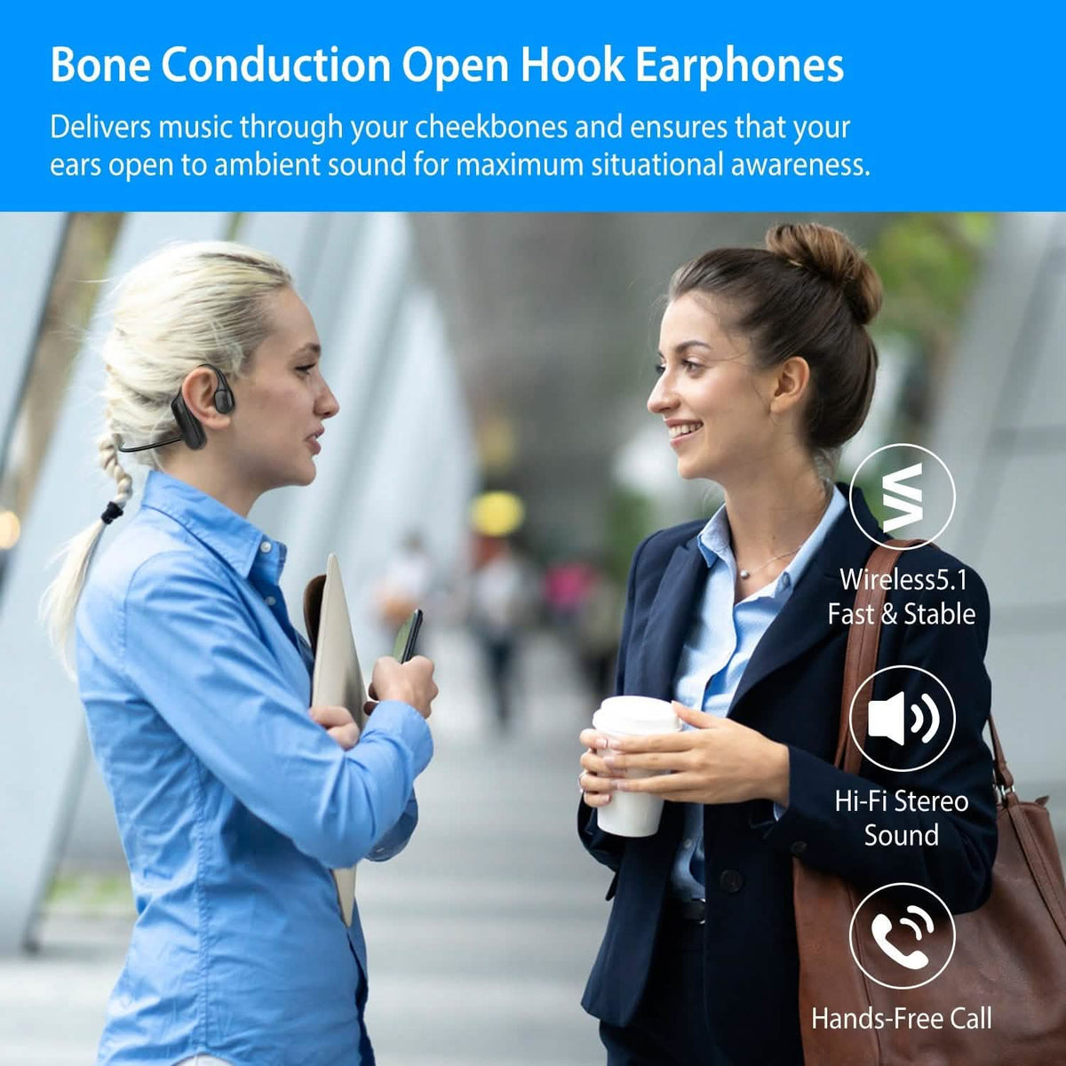 Wireless 5.1 Bone Conduction Headphone V5.1