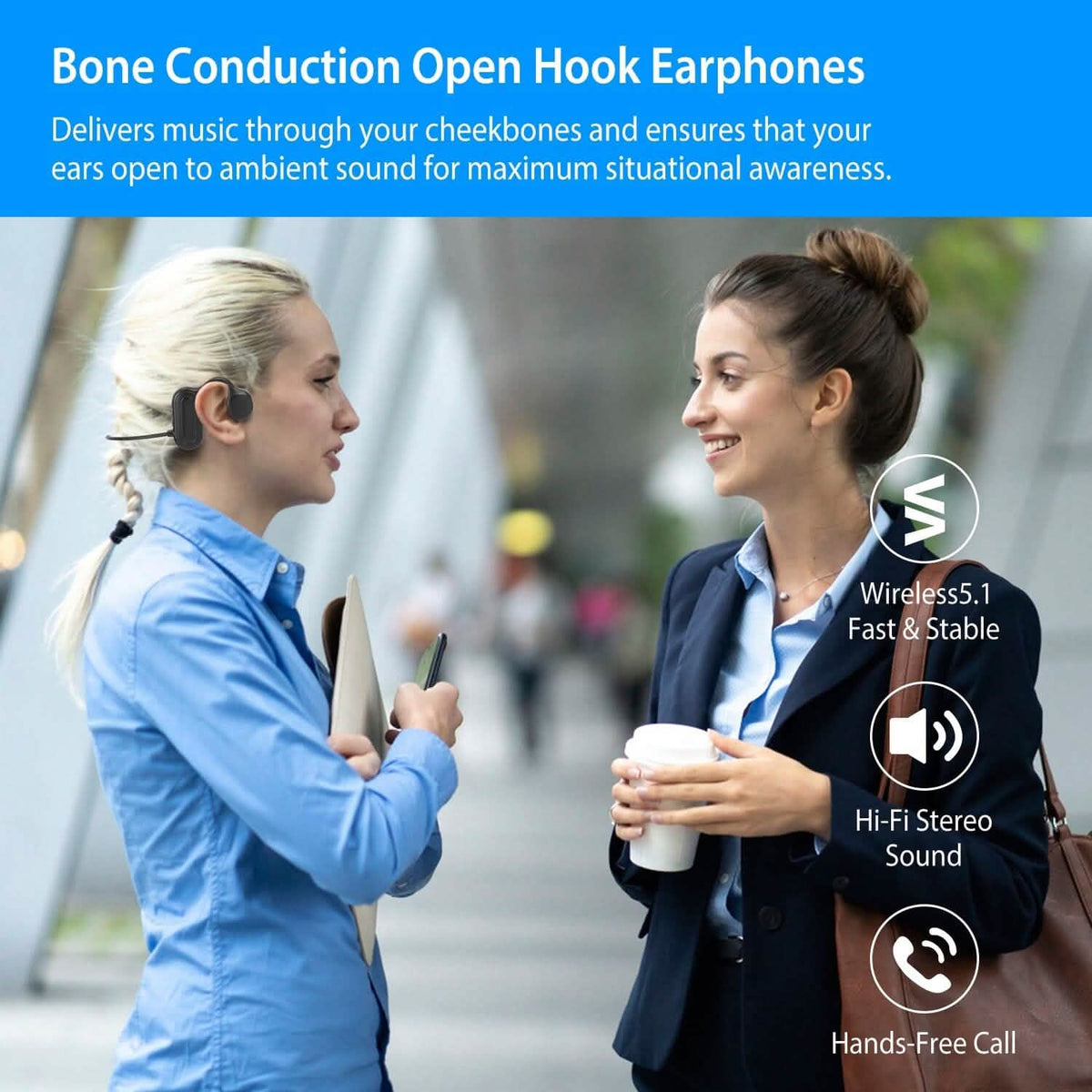 Wireless 5.1 Bone Conduction Headphone V5.1