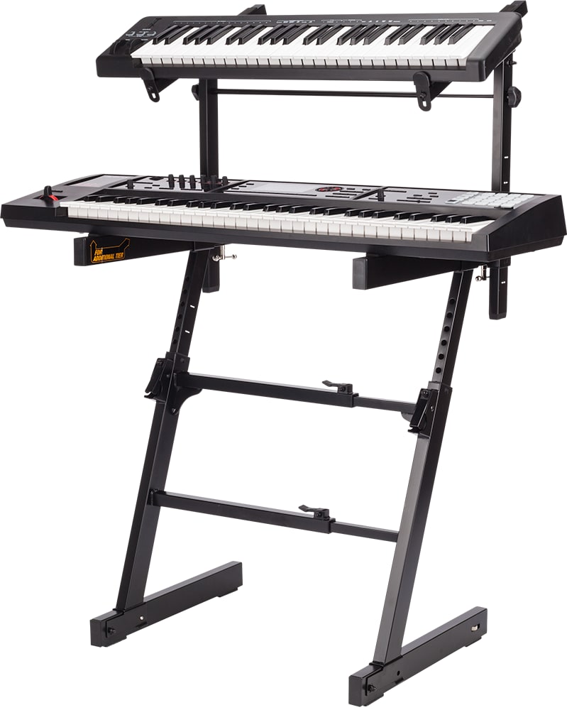 Hercules Stands KS410B Autolock Z-Keyboard Stand with Tier -NEW