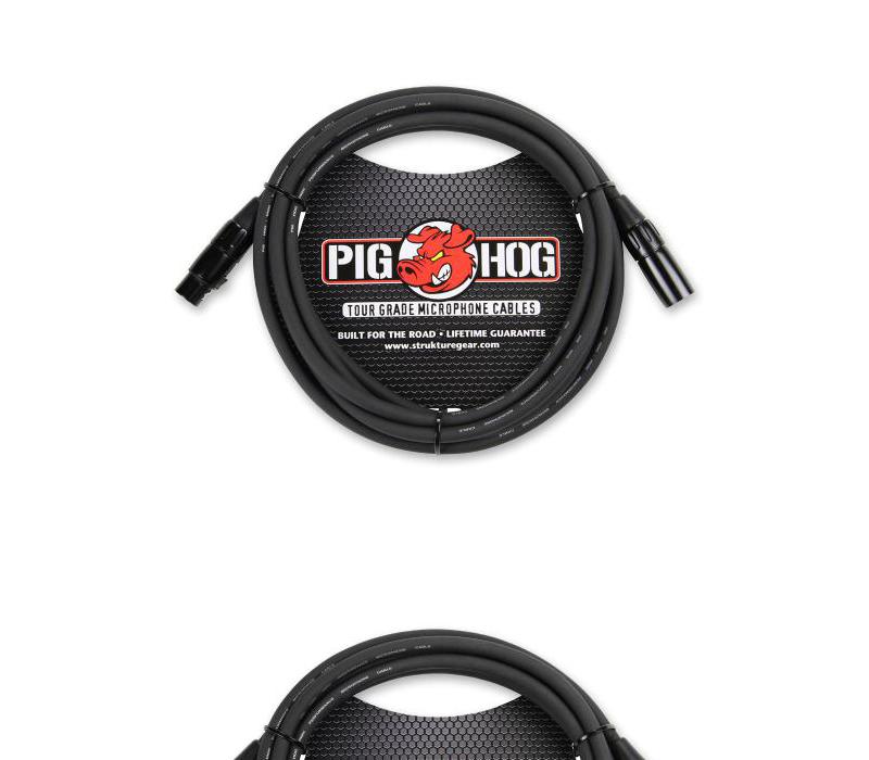 Pig Hog PHM10 High Performance 8mm XLR Microphone Cable, 10 feet