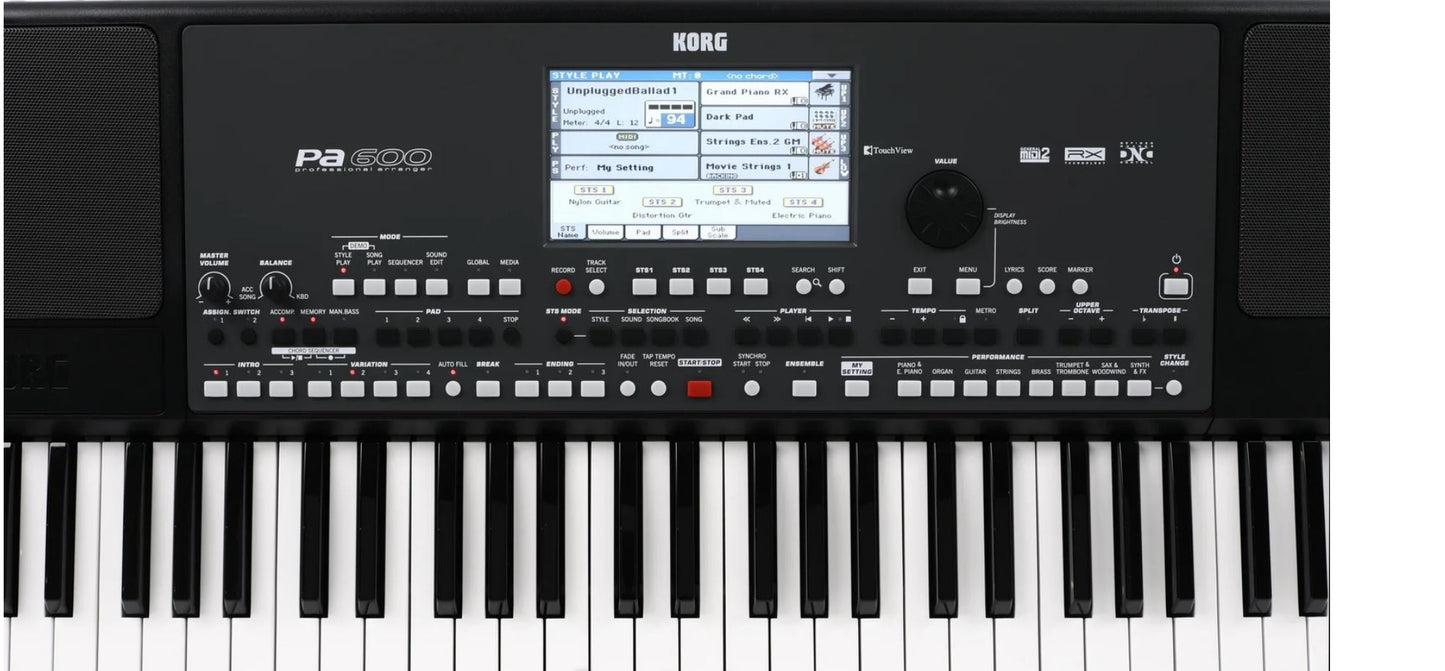 Korg Pa600 61-key Arranger Workstation -NEW