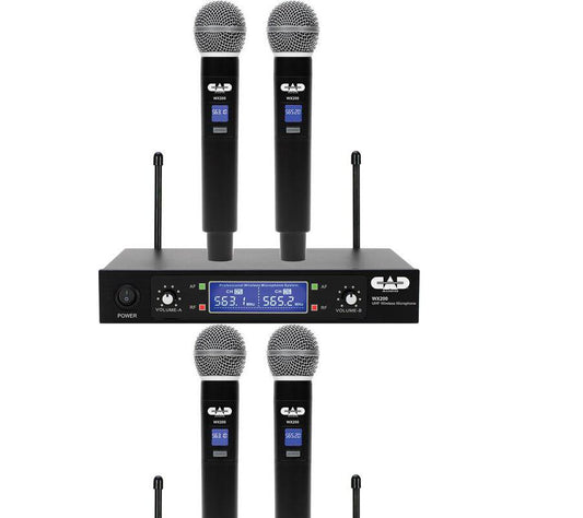 New - CAD Audio WX200 UHF Dual Handheld Wireless Microphone System