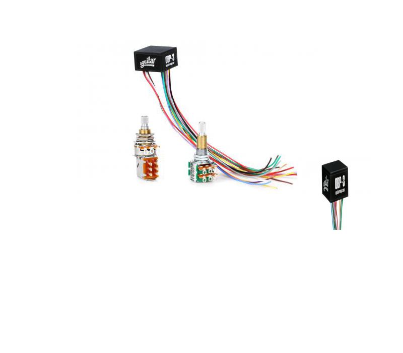 Aguilar OBP-3SKPP 3-band Stacked Boost/Cut Onboard Bass Preamp with Push Pull-NEW