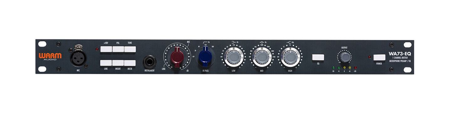 New - Warm Audio WA73-EQ 1-Ch Solid State British Microphone Line Instrument Preamp EQ