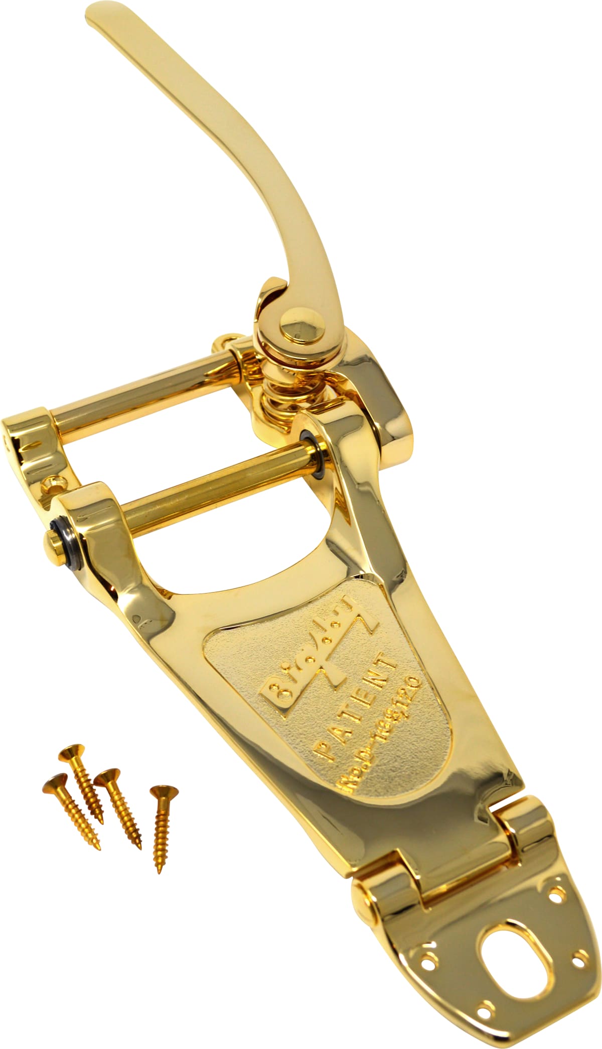 Bigsby B7 Vibrato Tailpiece for Archtop Guitars - All Gold-NEW