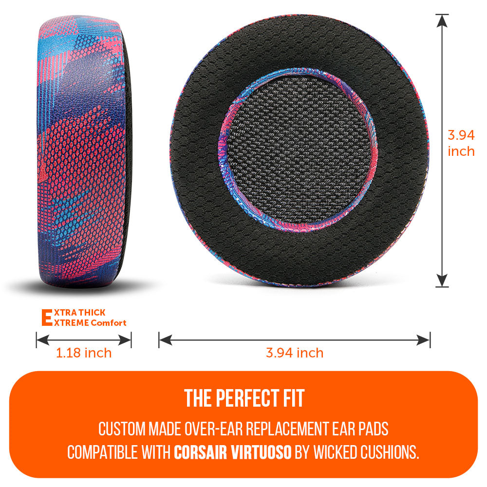 WC FreeZe Cooling Gel Earpads Corsair Virtuoso Headphones