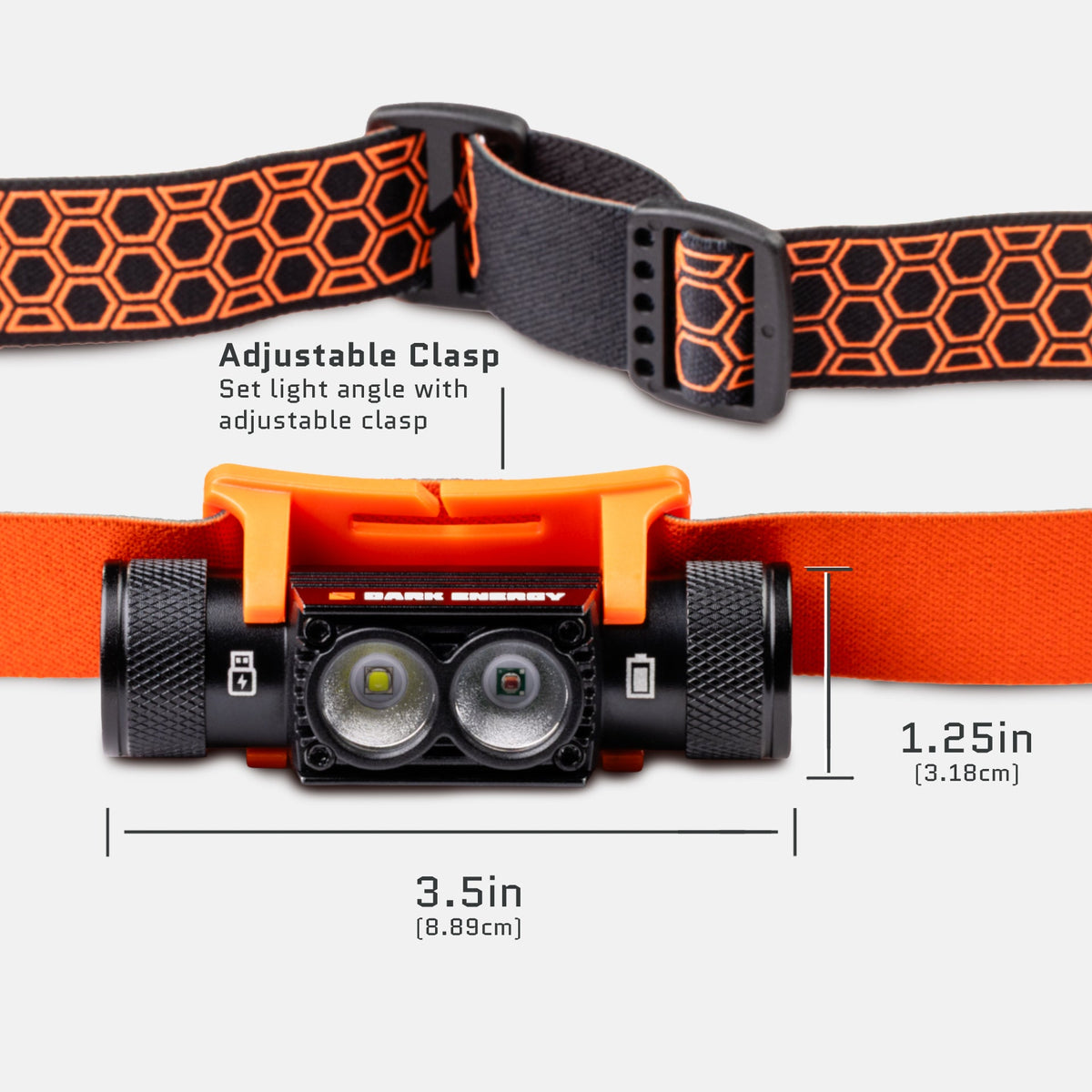 Oracle Rechargeable 900 Lumens Headlamp Dark Energy