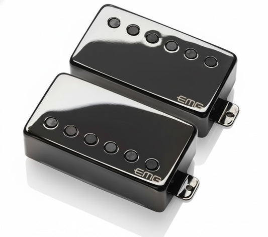 EMG Brushed Black Chrome Humbucker Pickups Set James Hetfield