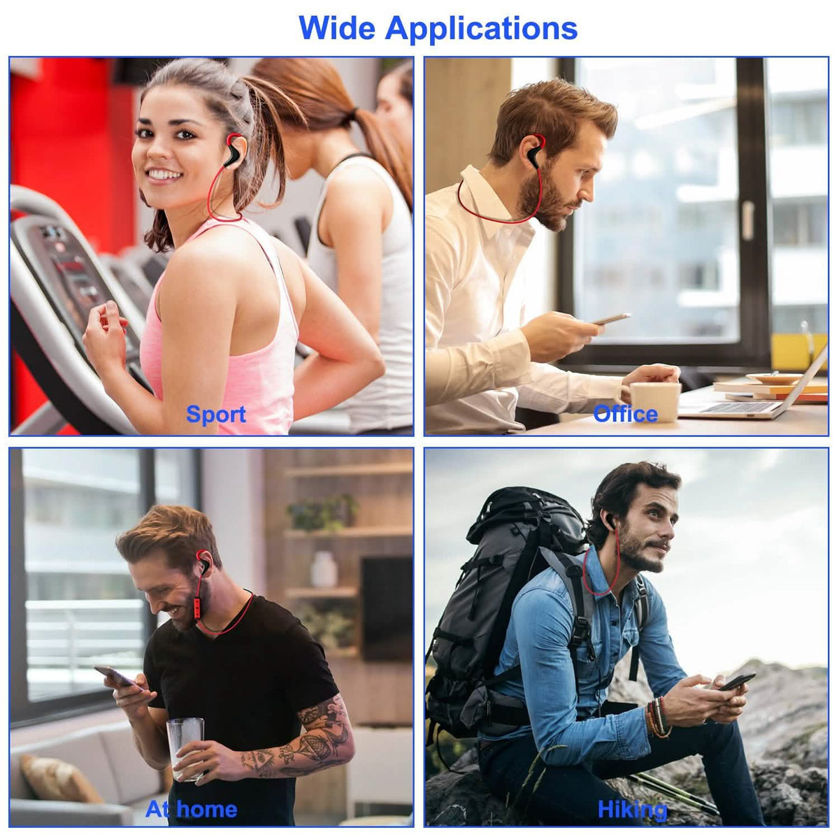 Wireless V4.1 Sport In-Ear Stereo Headsets