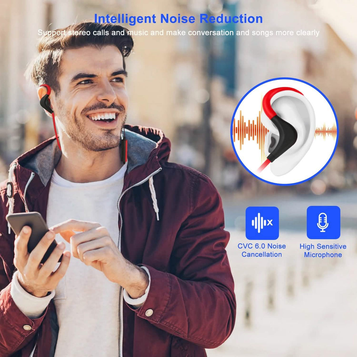 Wireless V4.1 Sport In-Ear Stereo Headsets