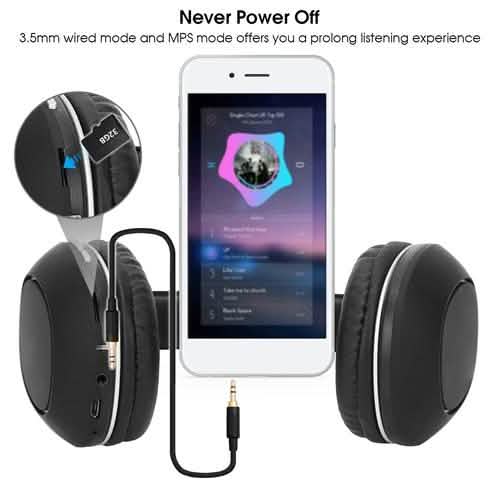 Wireless V5.0 Foldable Over-Ear Headphones iMounTEK