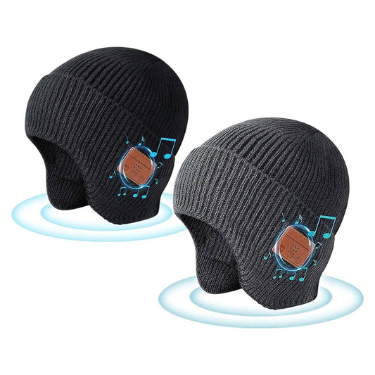 Wireless V5.0 Rechargeable Beanie Hat with Headphones