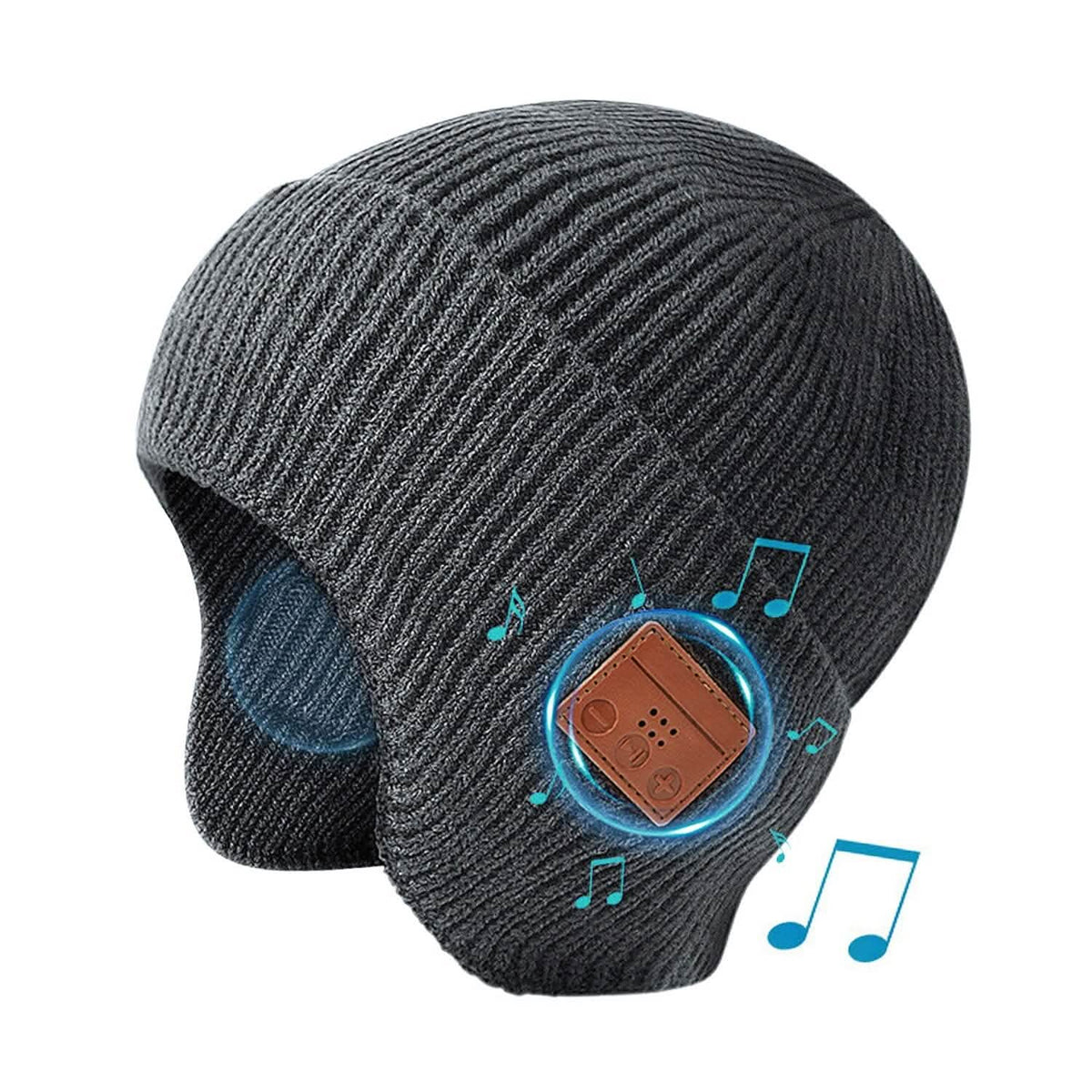 Wireless V5.0 Rechargeable Beanie Hat with Headphones