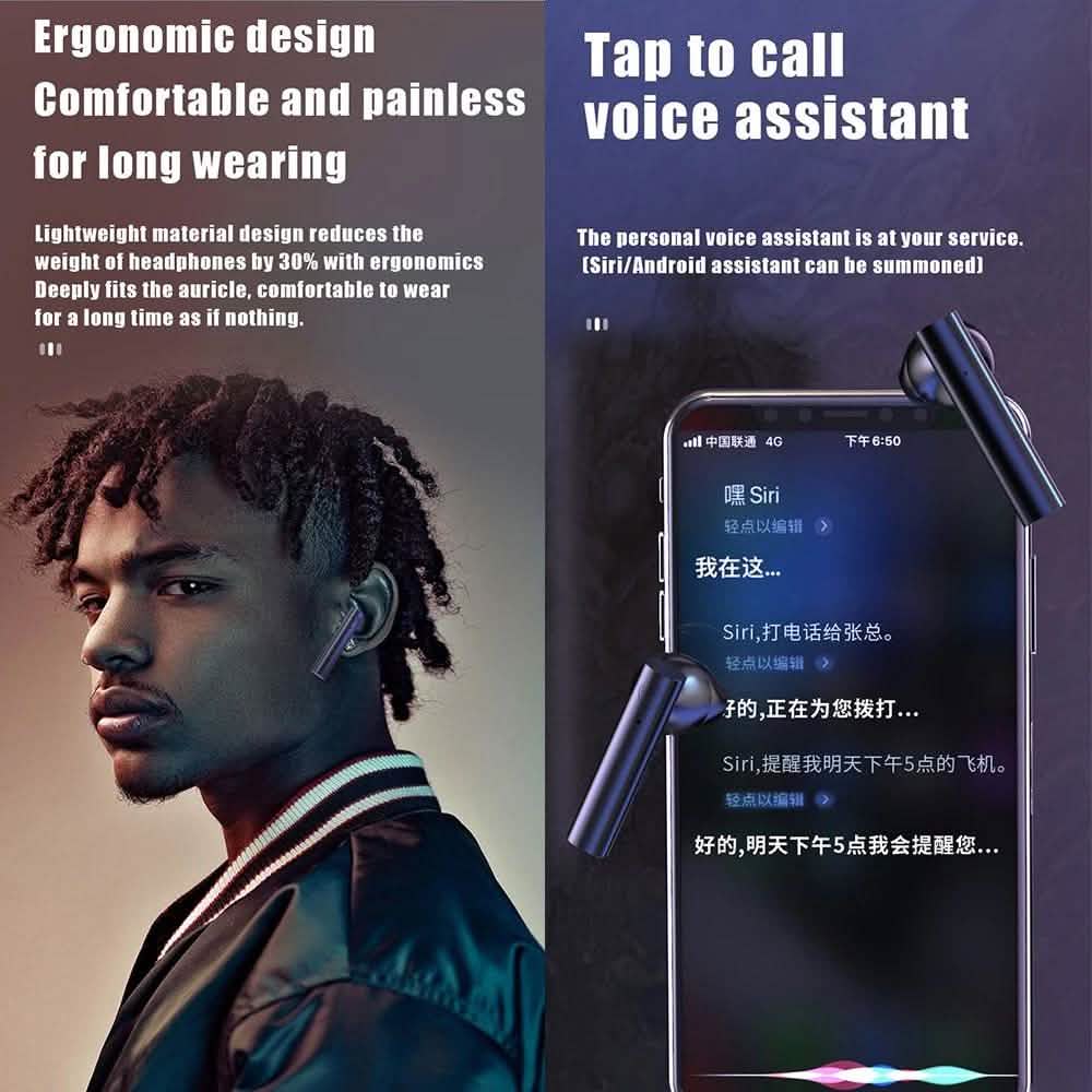X10 Waterproof HiFi Sports TWS BT5.1 Headphones