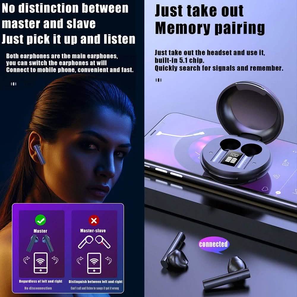 X10 Waterproof HiFi Sports TWS BT5.1 Headphones
