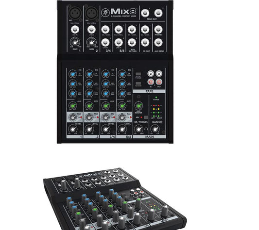 Mackie Mix8 8-channel Compact Mixer -NEW