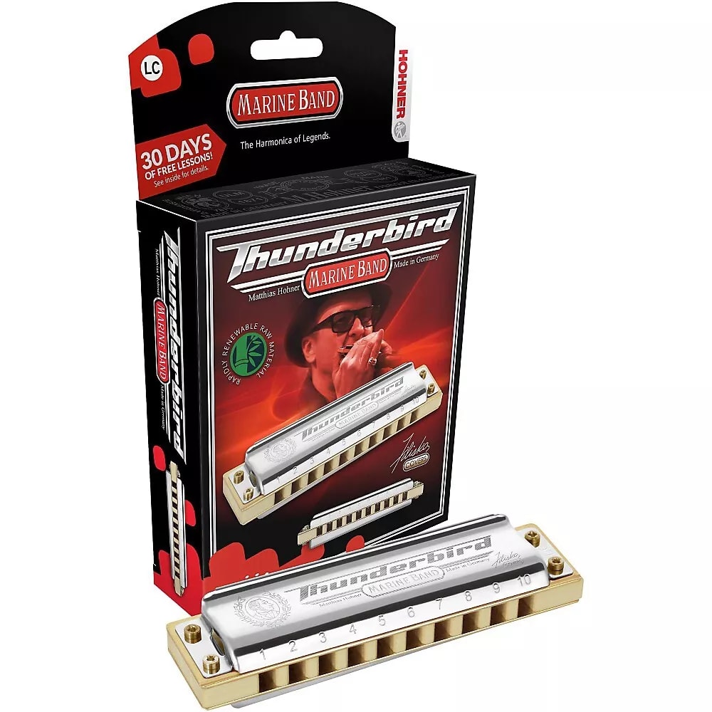 Hohner Marine Band Thunderbird Harmonica - Key of Low D - New