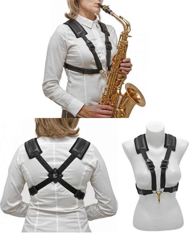 BG Franck Comfort Harness Alto/Tenor saxophone Metal Snap Hook, S41CMSH -NEW