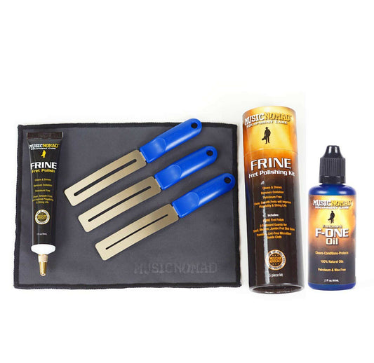Music Nomad Total Fretboard Care Set Oil Cleaner Conditioner Protector Polishing Kit MN144