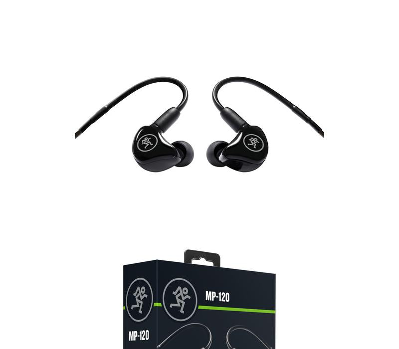 Mackie MP-120 Single Dynamic Driver Professional In-ear Monitors-NEW