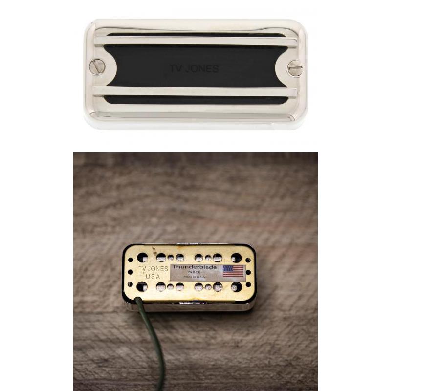 TV Jones Thunder’Blade Neck Bass Pickup, Nickel-NEW