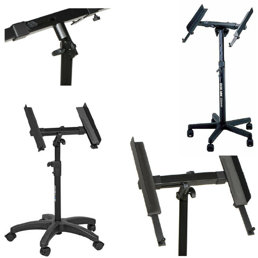 New - QuikLok Fully Adjustable Mixer Stand for Studio Equipment Locator, Caster QL-400