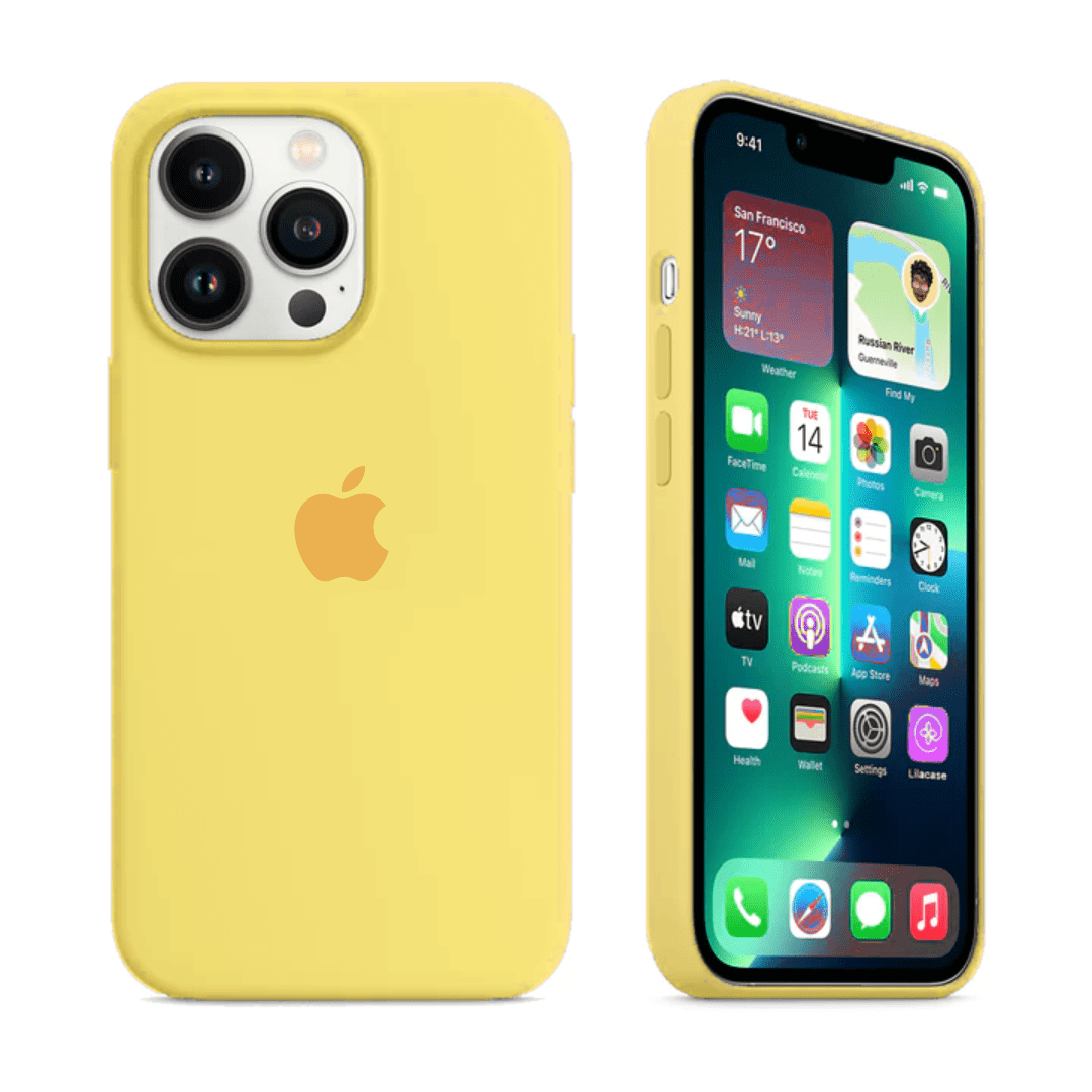 iPhone Silicone Yellow Protective Phone Case Apple