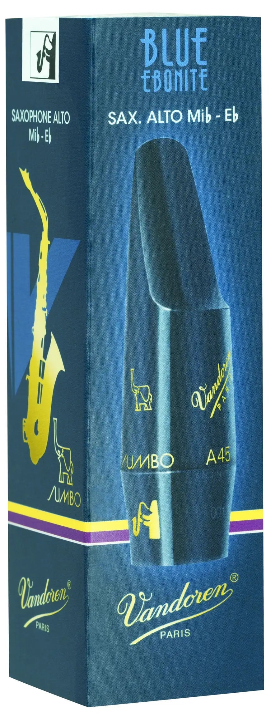 Vandoren Jumbo Java Alto Saxophone Mouthpiece - A45, limited edition, Blue-NEW