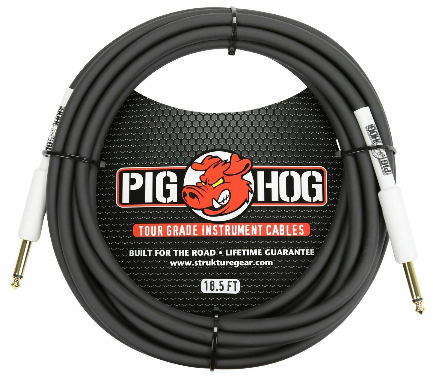 New - Pig Hog PH186 8mm Tour Grade Instrument Cable 18.6 FT