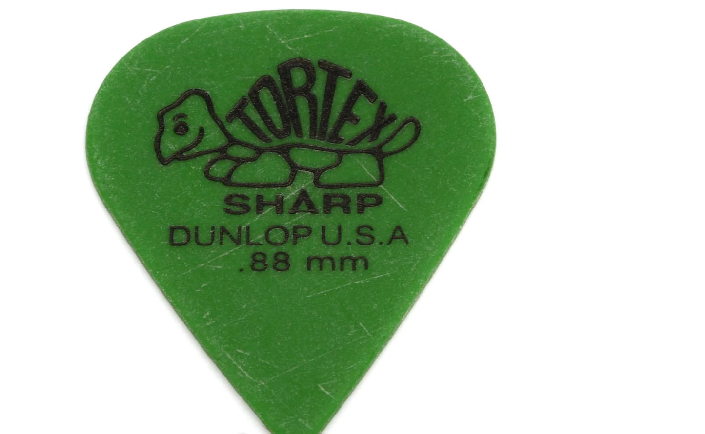 Dunlop Tortex Sharp Guitar Picks - .88mm Green (72-pack)-NEW