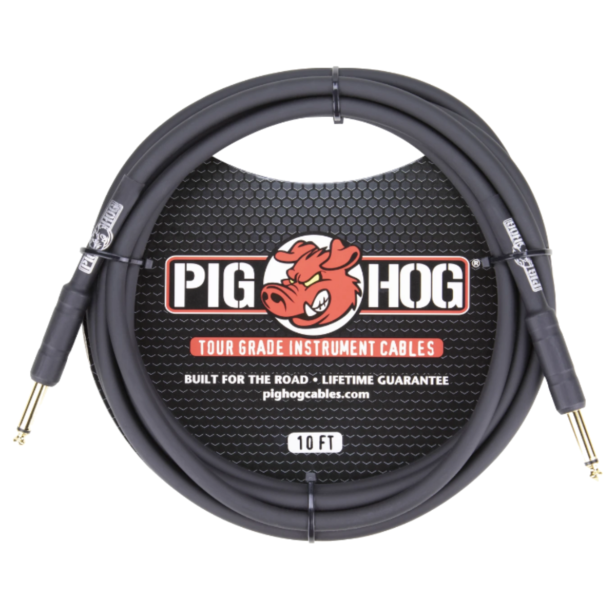 New - Pig Hog PH10 Instrument Tour Grade 1/4-1/4inch 10ft 8mm Black Cable