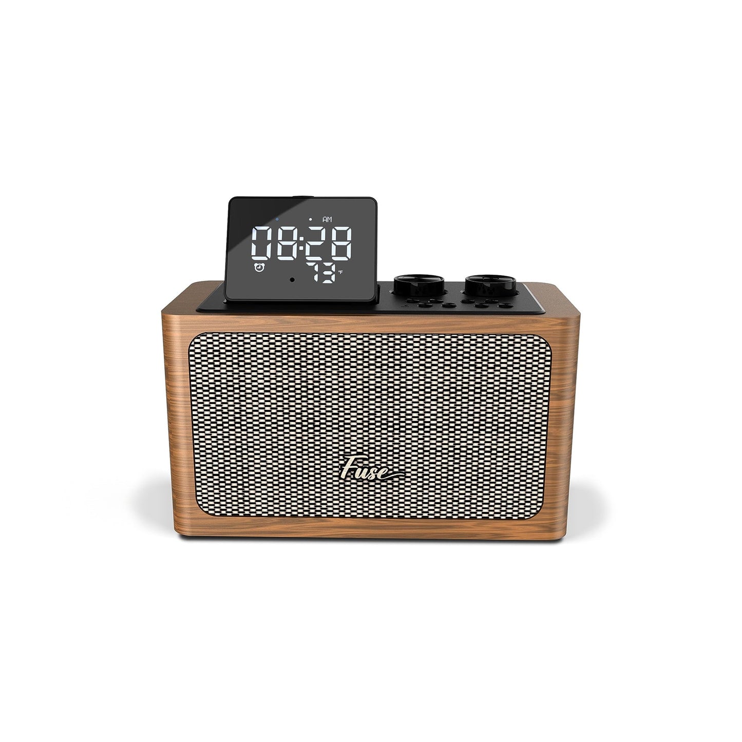 Fuse Zide Vintage Retro Alarm Clock Radio with Bluetooth