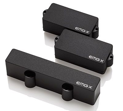 EMG PJX Set Active Ceramic PJ Bass Pickup Set Black -NEW