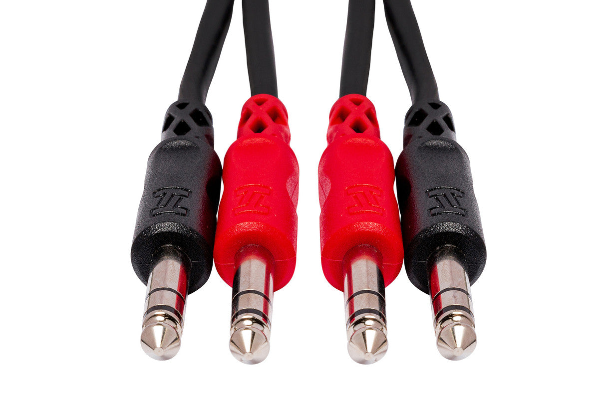 New - Hosa Stereo Interconnect Dual 1/4-inch TRS Male to same Cable 3mtr CSS-203