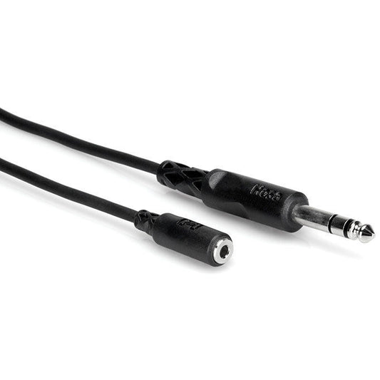 New - HOSA 1/8" TRS Female To 1/4" TRS Headphone Extension Cable Stereo MHE-310